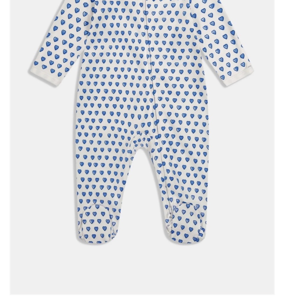 Roller Rabbit Blue and White Footed One Piece 6-9 months
